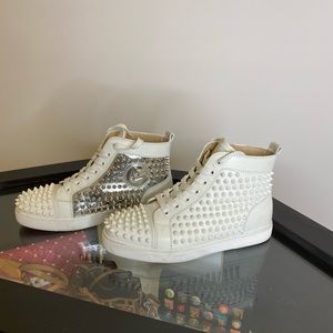 Louboutin High top Studded Sneakers